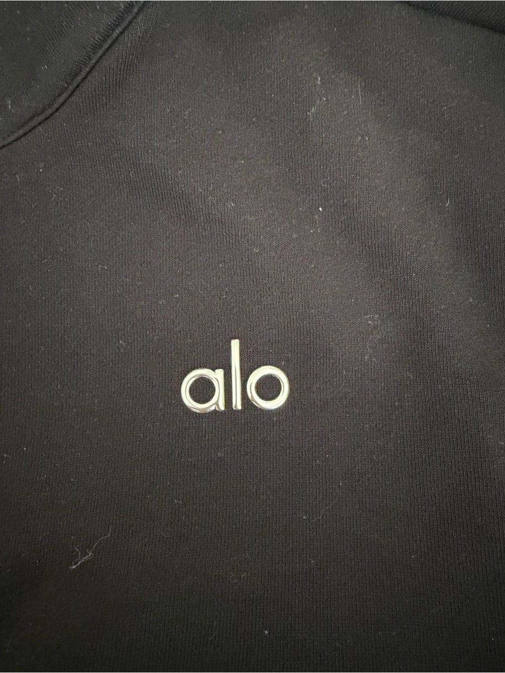 ALO Yoga Black Half-Zip Women’s Sweater Size SMALL - Picture 2 of 4